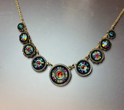 Multicolor Crystal & Bead Accent FIREFLY Necklace 8502-MC/G Jewelry Tangerine - Image 1 of 3