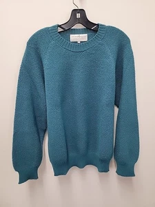 Vintage Peruvian Connection Blue 100% Alpaca Knit Sweater Size XL - Picture 1 of 5