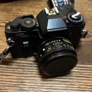Cámara fotográfica Sears KS Super 35 mm SLR lente de 50 mm, flash y bolsa NO PROBADA - Imagen 1 de 16