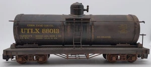 Weathered Bachmann G Gauge UTLX Tank Car #88013 (Metal Wheels) - Picture 1 of 10