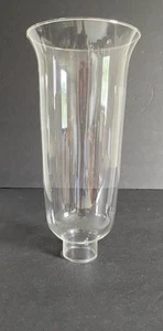 Vintage Mid Century Glass Hurricane Chandelier Sconce Shades 9” H 1.5” Fitter - Picture 1 of 3
