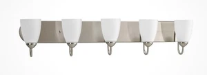 Progress Lighting P2713 Gather 5 Light Bathroom Vanity Light - Nickel - Picture 1 of 1
