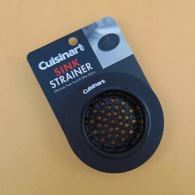 Cuisinart Fregadero de Cocina Drenaje Colador Pantalla Trampas Escombros de Alimentos Restos Negro Foto 1 de 4