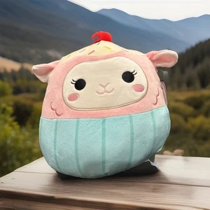 Peluche Squishmallows 8” Lala the Cupcake Agnello Pasqua 2025 Nuovo con etichette - Foto 1 di 5