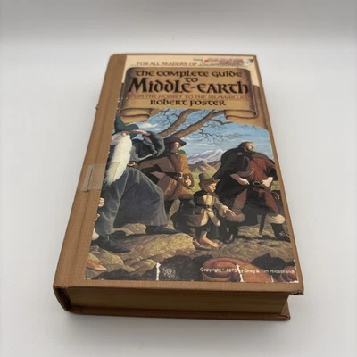 The Complete Guide to Middle Earth Robert Foster Hardcover NO DUST Tolkien READ - Image 1 of 4