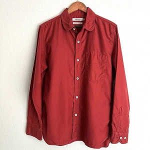 Camisa OMNIGOD Japón Hombre Cuello Club Abotonada Talla 3 Roja - Imagen 1 de 7