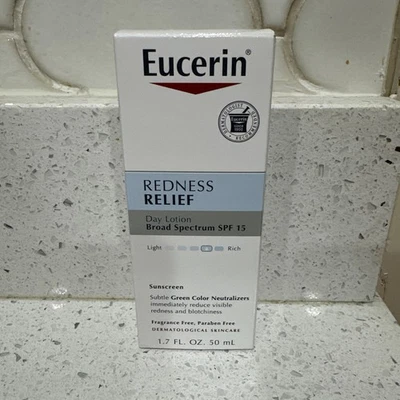 Eucerin Redness Relief Broad Spectrum SPF 15 Daily Perfecting Lotion 1.7 oz READ - Image 1 of 3