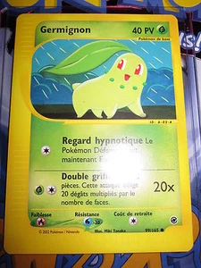 POKEMON NEUVE (◕‿◕✿) GERMIGNON 99/165 COM FRANCAISE CARTE EXPEDITION MINT 2002 - Picture 1 of 7