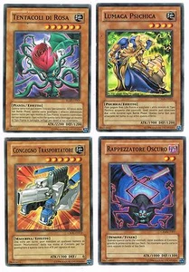 YU-GI-OH! -TENTACOLI DI ROSA -LUMACA PSICHICA-CONGEGNO TRASPORT.-RAPPEZZATORE OS - Picture 1 of 1