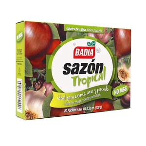 Badia Sazon Tropisches Gewürz, kein MSG, 3,52 Oz - Geschmackvolle Gewürzmischung - Bild 1 von 6