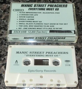 $0 ship! MANIC STREET PREACHERS Japan PROMO ONLY CASSETTE TAPE Everything ALBUM - Picture 1 of 2