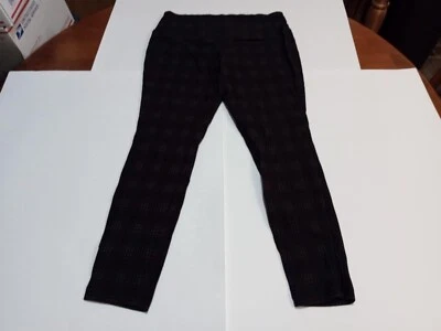 Leggings Worthigton Petite para mujer negros a cuadros elásticos tiro medio talla 6P Foto 1 de 4