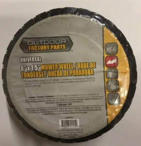 Husqvarna 578466404 Universal 6" x 1.5" Mower Wheel Set of 2 - Picture 1 of 3
