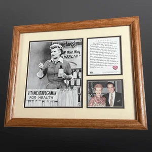 Vintage I Love Lucy Lucille Ball Desi Arnaz Vitameatavegamin Double Matt Frame - Bild 1 von 5