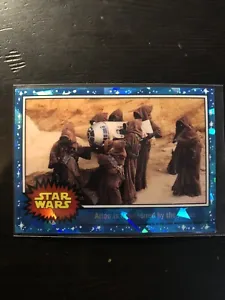 2022 Topps Star Wars Sapphire #11 ARTOO IS IMPRISONED BY THE JAWAS R2-D2 PWE - Picture 1 of 2