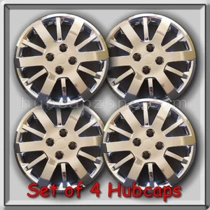 4 15" Chrome Bolt On Chevy Chevrolet Cobalt hubcaps 2009 2010 Wheel Covers - Picture 1 of 2