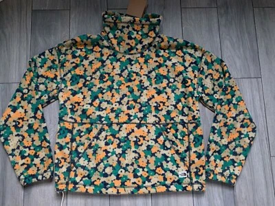 NORTH FACE WOMENS METBERRY FLEECE PULLOVER JACKET, NAVY FLORAL PRINT, NWT, XS - Image 1 of 4