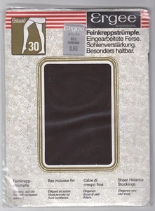 Ergee Feinkreppstrümpfe Gstaad 30 vintage 9 1/2-10 Art. 901 Farbe Anthrazit - Bild 1 von 2