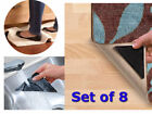8 X RUGGIES NON SLIP SKID REUSABLE WASHABLE GRIPS RUG CARPET MAT GRIPPERS