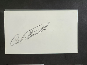 3x5  Carl Furillo Baseball  Autograph Alex Stern Collection