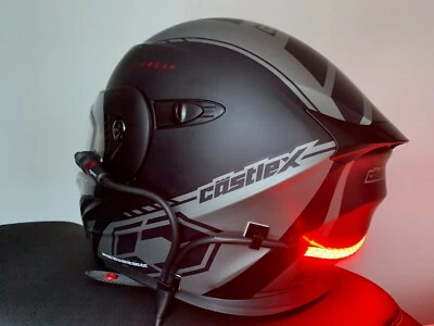 RED LED Snowmobile Helmet Safety Light for helmets with heated shields - Image 1 of 4