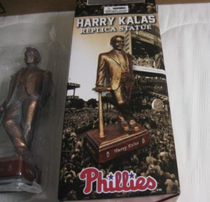 Philadelphia Phillies Harry Kalas Replica Figure Statue Officially Licensed 8" - Picture 1 of 12