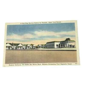 Cartolina Ritz Lee Court Motel Restaurant & Esso Station Winchester Virginia A687 - Foto 1 di 2