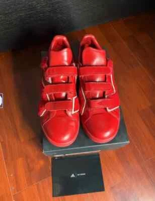 Raf Simons Stan Smith Comfort Badge Power Red Adidas Raf by Raf Simons  - Image 1 of 4