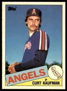 1985 Topps Tiffany #61 Curt Kaufman RC California Angels - Foto 1 di 2