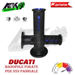 Manopole Forate 120 mm SuperBike Gel Grips Ducati 959 Panigale 2016 al 2019 - Imagen 1 de 2