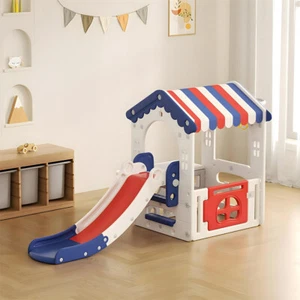 9 In 1 Toddler Slide, Kids Slide with Climber Playground, Indoor Outdoor Playset - Picture 1 of 13