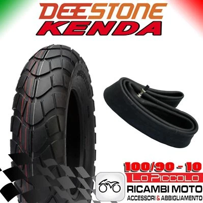 DEESTONE GOMMA PNEUMATICO COPERTONE + CAMERA D'ARIA KENDA 100/90/10 PIAGGIO APE 50