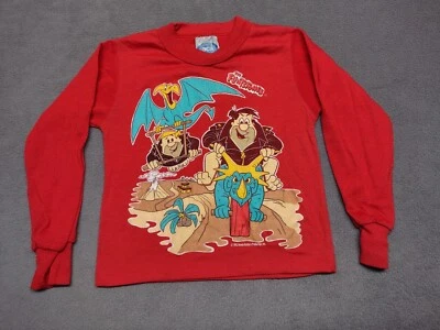 Vintage PCA Apparel 1993 Flintstones Pajama Top Kids Sz 4-5 Fred & Barney - Image 1 of 4