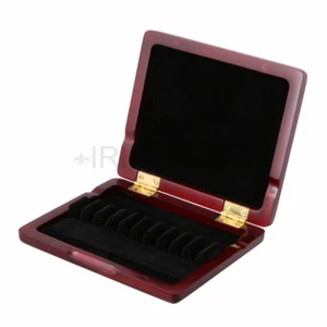 Oboe Reed Storage Wooden Case 10pcs Reeds in Maple Material Amber - Picture 1 of 5