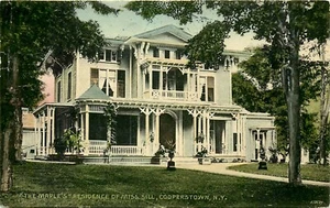 SILL RESIDENCE THE MAPLES, COOPERSTOWN, NUEVA YORK, POSTAL VINTAGE - Imagen 1 de 2