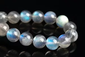 Perline di labradorite traslucide naturali originali 7 mm grado AAA rotonde perline sfuse 7" - Foto 1 di 3