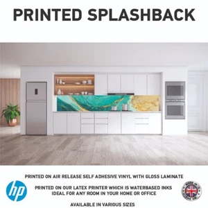Splashback Cucina Marmo Autoadesivo Stampato Vinile Laminato 3Mtr MS096 - Foto 1 di 1