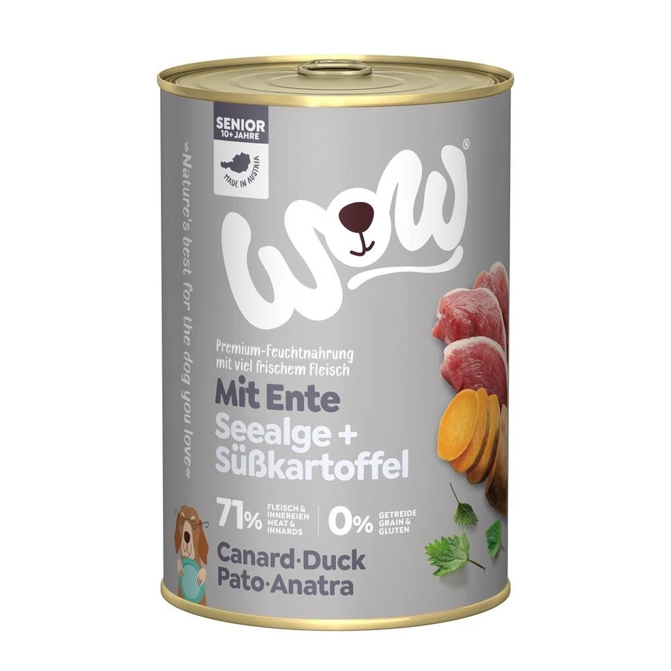WOW Dog Senior Ente 6 x 400g - Bild 1 von 1
