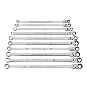 Gearwrench 10Pce Metric XL Flex Head Gearbox Ratcheting Wrench Set 86126 10-19mm - Picture 1 of 10