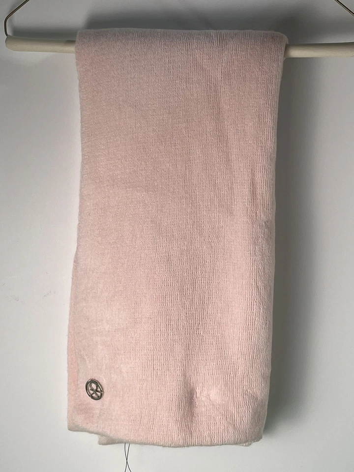 Bufanda Calvin Klein para Macy's Infinity Loop rosa pálido y plata ~ nueva con etiquetas Foto 1 de 4