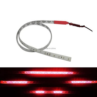 1x Striscia Flessibile Rossa Luce 60CM 2FT Cavaliere Cavaliere Flash Scanner Strobo Impermeabile - Immagine 1 di 4