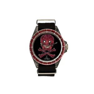 ToyWatch Toy Skull Black Dial Nylon Strap Unisex Watch SB02BK - Picture 1 of 1