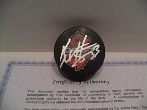 Bo Horvat Autographed Signed 2013 NHL Draft Puck COA New York Islanders - Picture 1 of 1