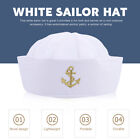 White Polyester Round Hat Man Adult Costumes For Men Kids Yacht