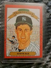 Steve Sax Donruss Diamond Kings Baseball Card #2 New York Yankees 