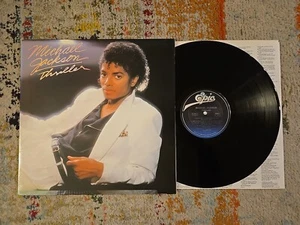 Michael Jackson Thriller Vinyl Record LP Epic QE 38112 VG+ - Imagen 1 de 7