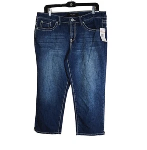 Nine West Caprijeans Damen Größe 12 30 Normal Bestickte Taschen Neu - Bild 1 von 9