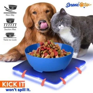 SereneLife PP Non-Spill Pet Bowls, Adult/No Flip Spill Proof Dog Bowl SLTDG66 - Picture 1 of 7