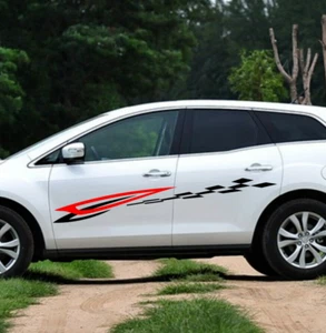 Car Stickers Racing Flags championship 78'' for CX-7 CX5 Vinyl Side Decal ZC1069 - Bild 1 von 5