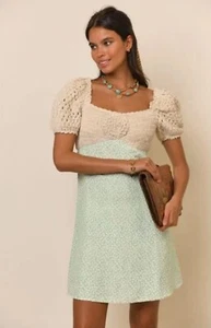 NEU MIT ETIKETT NEU RIXO Pearl Sage Shadow Ditsy Blumen Mini Kleid Größe XS UK 8 - Bild 1 von 8